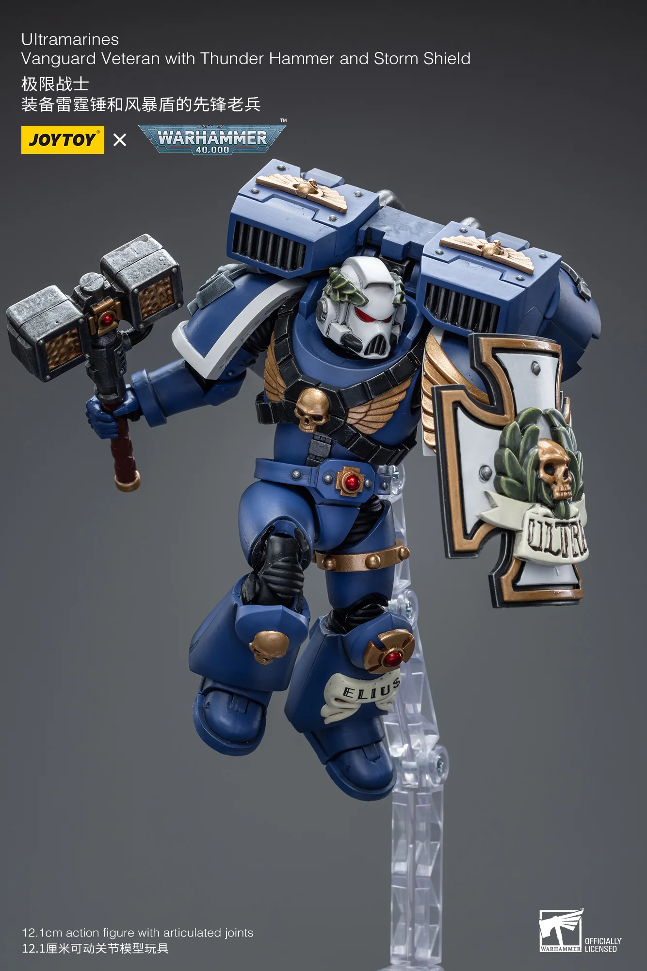 [JoyToy] Ultramarines Vanguard Veteran With Thunder Hammer And Storm Shield JT8032-1705402985.webp