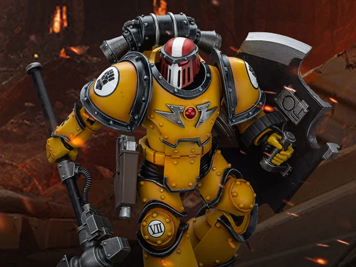 [JOYTOY]Imperial Fists Legion MkIII Breacher Squad Sergeant with Thunder Hammer JT9107-1711266256-hCqh5.webp