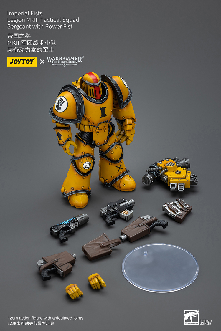 [JOYTOY]Imperial Fists Legion MkIII Tactical Squad  Sergeant with Power Fist JT9060-1711269027-glU4m.jpg