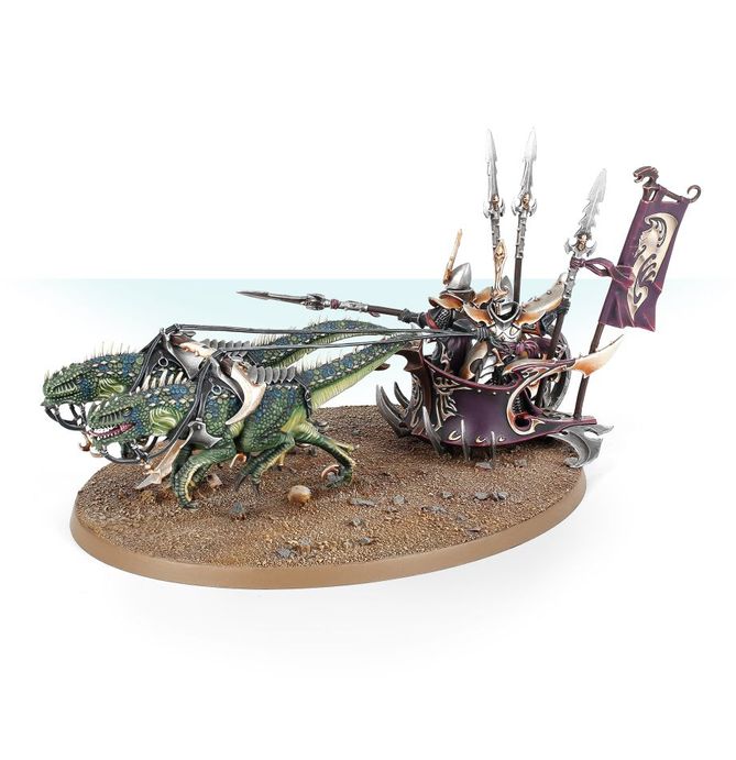 WARHAMMER AOS CITIES OF SIGMAR: DARK ELF SCOURGERUNNER CHARIOT DRAKESPAWN CHARIOT-1747231061-wTYzt.jpg