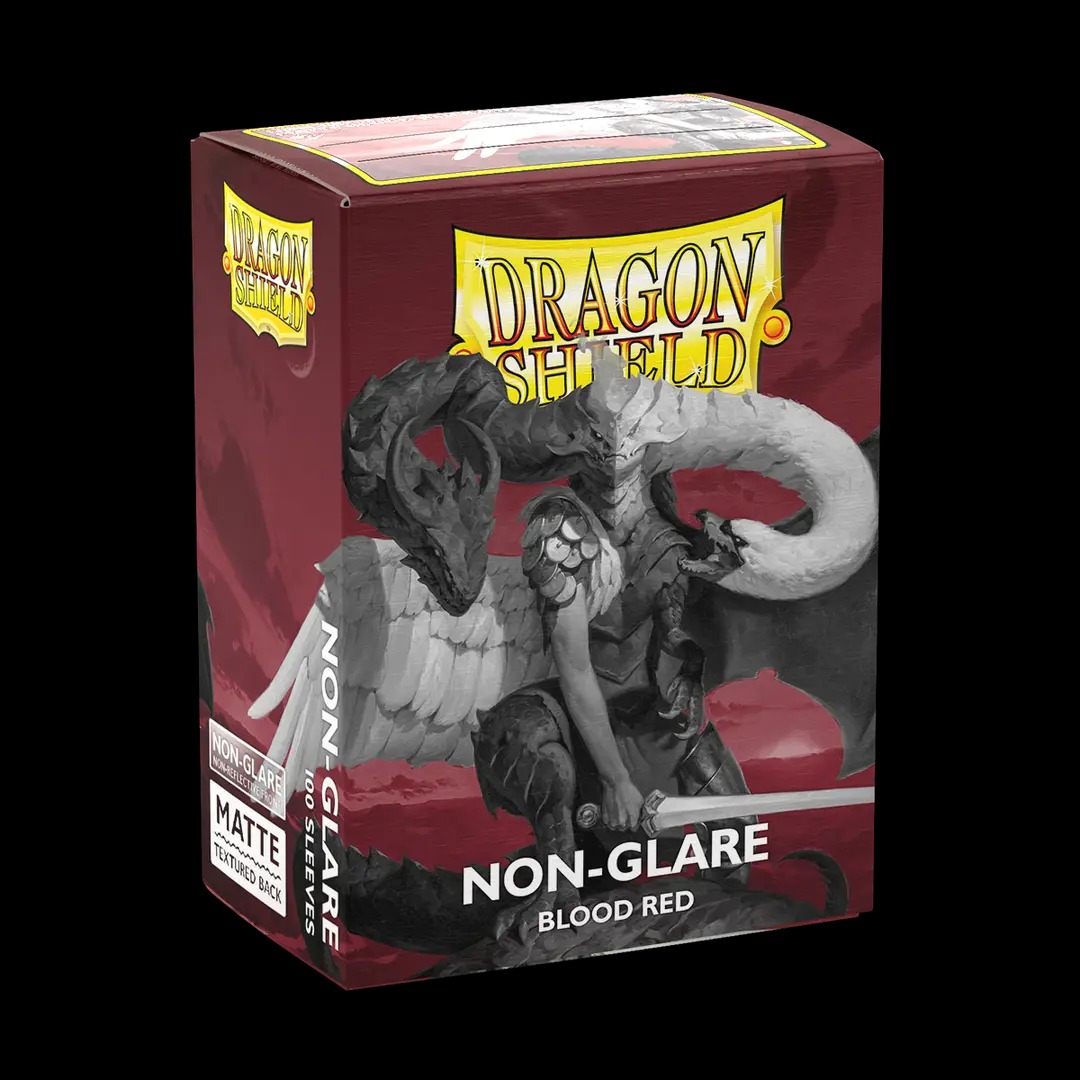 Non-Glare Blood Red - Matte 100 Sleeves - Standard Size-1762434696-vQ2p3.jpeg