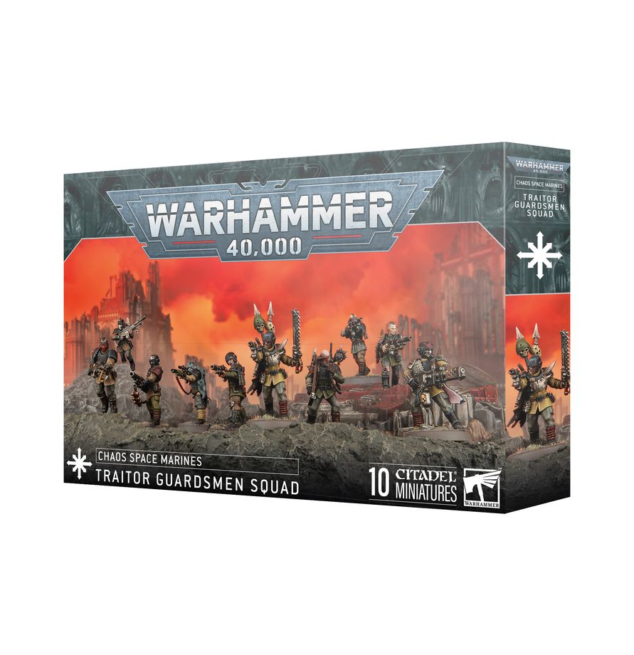 (GM) WARHAMMER 40K CHAOS SPACE MARINE: TRAITOR GUARDSMEN SQUAD